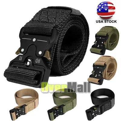 3 Colors Magnetic Tactical Belt Quick Release Buckle Nylon Fashion Adjustable • $9.99