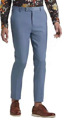 Paisley & Gray Men's Slim Fit Dress Pants 44 X 32 NWT Blue Flat Front Slacks • $26.99
