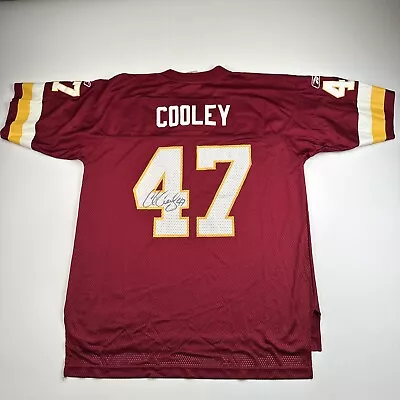 Reebok On Field Washington Redskins Jersey Chris Cooley #47 Signed Autographed • $75