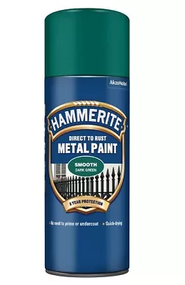 Hammerite - Direct To Rust Smooth - Aerosol Spray Paint - All Colours • £14.49