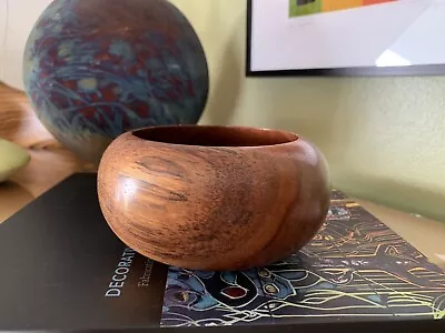 Vintage Koa Wood Bowl Signed Kama’aina Woods Hawaii Honolulu Hand Turned • $299