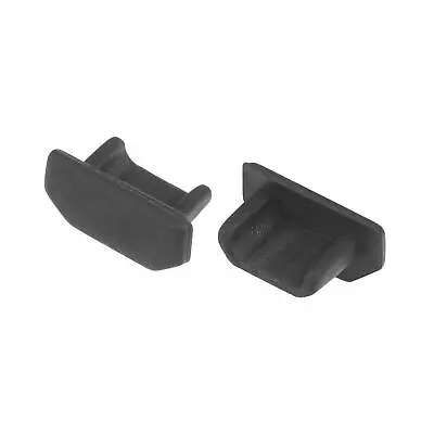 30pcs Silicone Micro USB Cap Port Cover Anti Dust Protector 6.5mmx2.3mm Black • £5.53