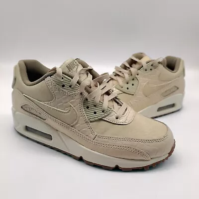 Nike Air Max 90 Premium Oatmeal Sail Trainers Beige Womens Shoes UK Size 3 BNIB • £39.99