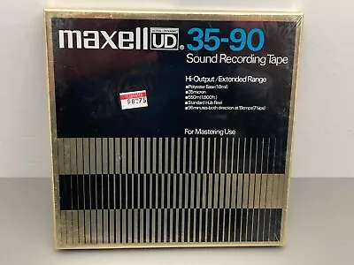 Maxell Gold UD 35-90 Sound Recording Tape 7  Reel NEW SEALED • $34.95