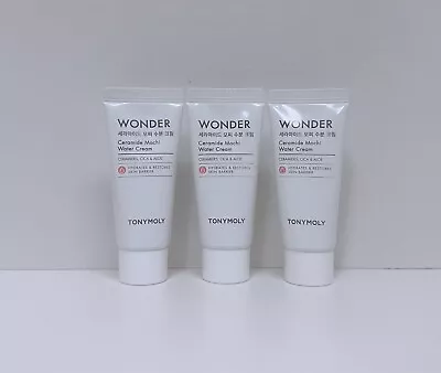 3 X Tony Moly Wonder Ceramide Mochi Water Cream 0.5 Oz Each • $11.95