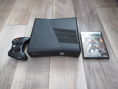 Xbox 360 Slim Console - Black NO HARD DRIVE One Controller And Power Cord • $65