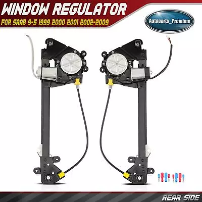 Rear Side Window Regulator & Motor Assembly For Saab 9-5 1999 2000 2001 02-09 • $98.99