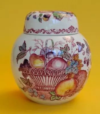 Masons Ironstone Fruit Basket Ginger Jar • £14