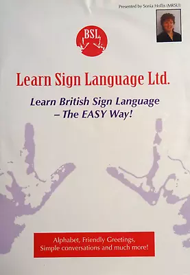  Learn British Sign Language - The EASY Way!  DVD (By Sonia Hollis) • £16.99