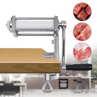 Meat Tenderizer Cuber Steak Machine Hand Crank Flatten Butchers Tool Kitchen New • $48