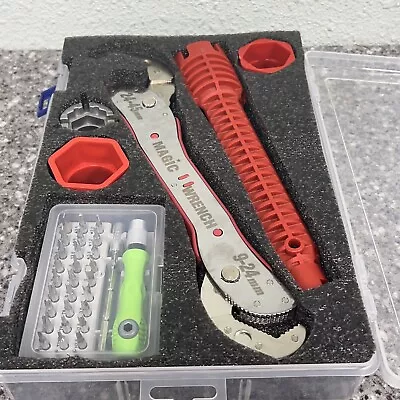 Adjustable Multi-Function Magic Wrench 9-45MM Spanner Universal Wrench Pipe Tool • $34