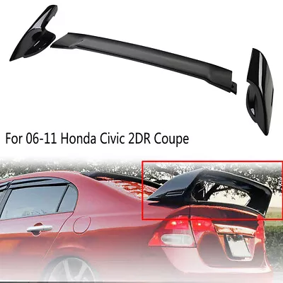 Trunk Wing Spoiler Fits Honda Civic 2DR Coupe 06-11 Glossy Black Mugen Style RR • $78.12