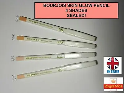 £2.99 • Buy NEW & SEALED * Bourjois UNE Skin Glow Pencil Crayon Lips Eyes *4 Shades*