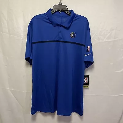 NBA Dallas Mavericks Men’s Royal Coaches Polo # X-Large • $39.99