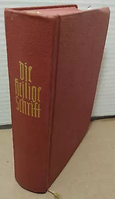 Die Bibel Heilige Schrift (German Language Bible) Vintage Compact Hardcover • $12.50