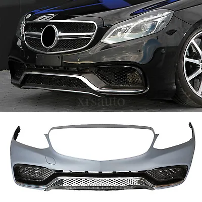 Unpainted E63 AMG Style Front Bumper Kit W/O PDC For 14-16 Mercedes E-Class W212 • $449