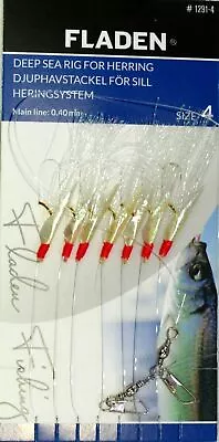 5 Packs Sabiki 7 Hook Size 4 Fishing Mackerel Feather Lure Sea Herring Bait Fish • £7.79