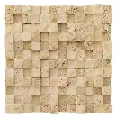 3D Classic Splitface Travertine Mosaic - 1 X1  - 1 Pcs 4 X4  Sample Order • $9.90