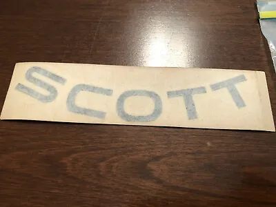 Vintage Motocross Scott Goggles Visor Sticker Decal Curved Black 70's 80's Stick • $4.95