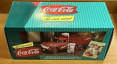 1997 Ertl Coca-Cola 1957 Chevrolet Stake Truck Vending Machines & Dolly Cart New • $34.99