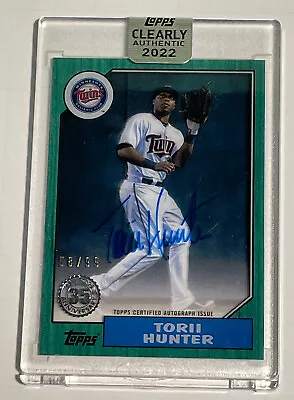 2022 Topps Clearly Authentic - Torii Hunter Auto /99 Sealed 87TBA-THU • $20