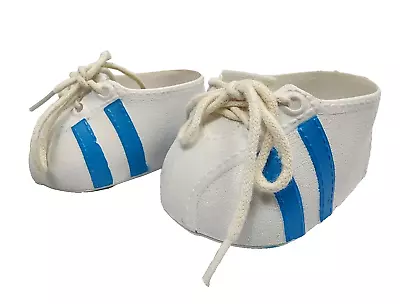 Vintage Cabbage Patch Kids Tennis Shoes White With Blue Stripes • $12.97