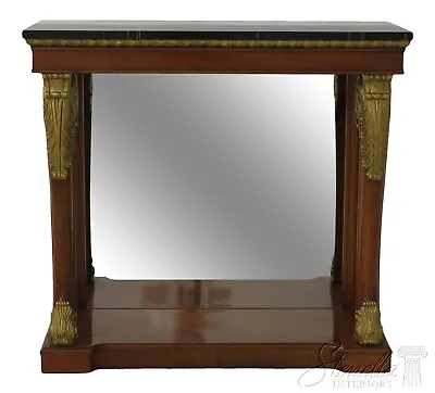 L56704EC: KINDEL Neoclassical Mahogany Petticoat Console Table • $1895