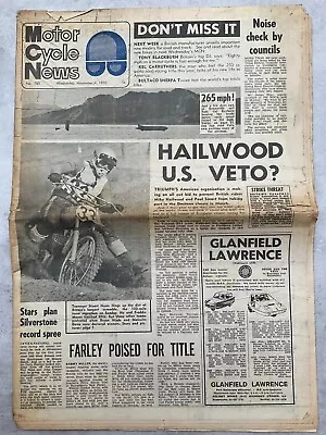 Motor Cycle News - 4 November 1970 - Dalesman Wirrall 100 - Vintage Newspaper • £9.19
