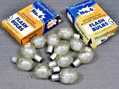 Westinghouse Clear Flashbulbs Lot Of 11 W/Boxes Camera Photography • $8.50