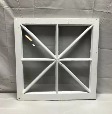 One VTG 8 Lite Window Sash Shabby White Chic 27  SQ. More Available Old 797-23B • $145