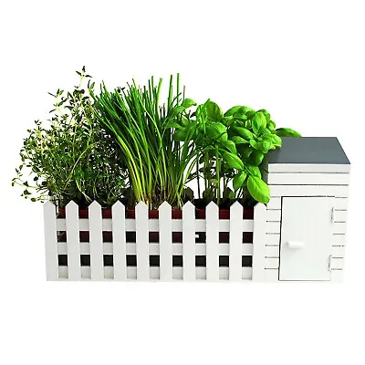 £39.95 • Buy Indoor Kitchen Window Shed Herb Plant Pot Gardening Allotment Planter Gifts Set