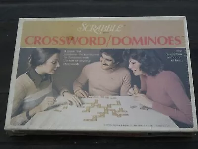 Vintage 1975 Scrabble Crossword Dominoes SEALED By Selchow Righter Bayshore NY. • $14.99