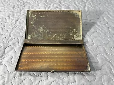 Vintage Cigarette Case Etched Metal Wadsworth U.S.A. • $25