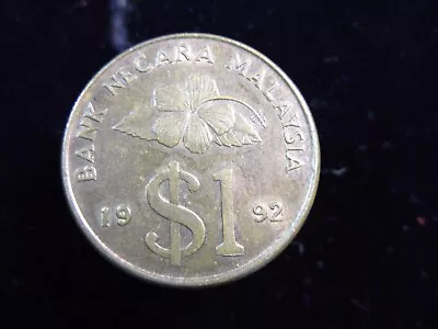 MALAYSIA 1 Ringgit 1992 UNC Bank Negara Kris Dagger Flower 2708# Money Coin • $14.90