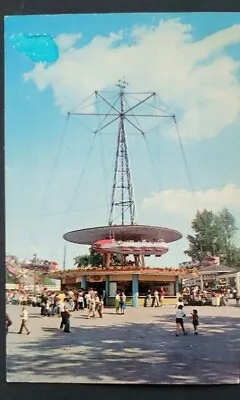 IDORA PARK Rocket Ship RIde & Midway Youngstown Ohio Vtg Postcard OH • $23.20