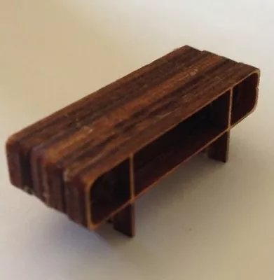 Dollhouse Miniature Quarter Scale Mid Century Modern Coffee Table KIT -- 1:48 • $6