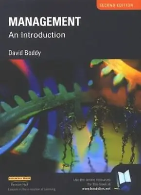 Management: An Introduction By David Boddy. 9780273655183 • £3.29