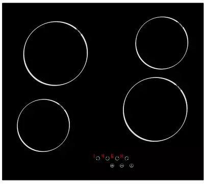 Edesa 60cm Ceramic Hob Touch Control Electric Built-in Worktop 4 Zone • £99.95