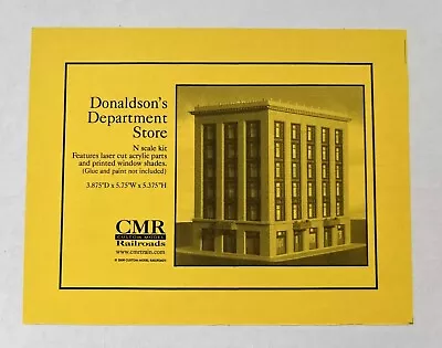 CMR Custom Model Railroads Kit - Donaldson’s Dept Store N Scale NOS GREAT DEAL!! • $59.99