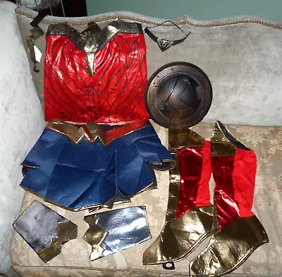 $42.95 • Buy Wonder Woman Costume Deluxe Size XL Plus DC Comics + Shield New* Rubies Complete