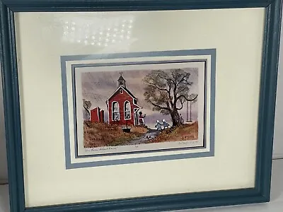 Ed Gifford Signed And Framed 1987 Water Colors Print • $55