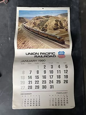 Original Union Pacific Railroad Calendar 1980 • £9.64