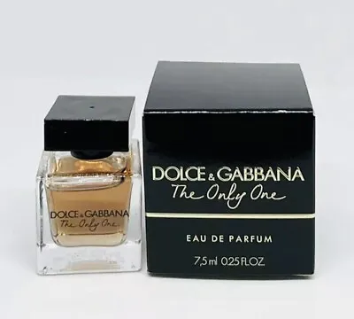 Dolce & Gabbana THE ONLY ONE Eau De Parfum 0.25oz/7.5ml NEW MINI In BOX • £16.90
