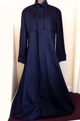 Black Matrix Style  Cotton Drill Coat Priest Cosplay • £75