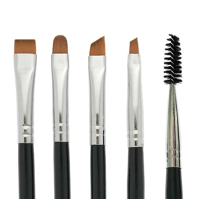 Benlily Eyebrow Brushes Set Eyeliner Groom Kit Angled Flat Shader Spoolie Brush • $8.95