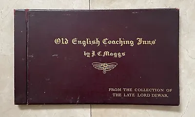 Large Antique Book Old English Coaching Inns Lord Dewar 1910  19x11 Inches • £40