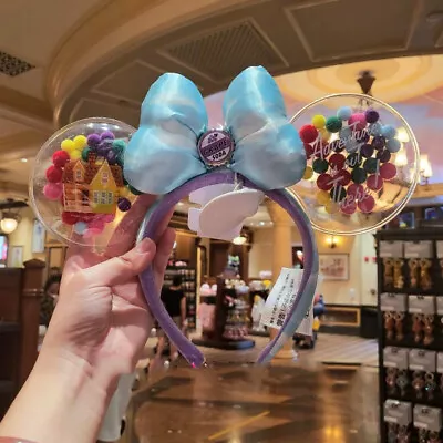 US Disney Parks UP Grape Soda Cap Balloons Rare Pixar Minnie Ears Headband 2022 • $18.89