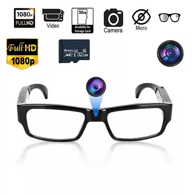 Sunglasses 1080P HD Glasses Camera Eyewear DVR Digital Audio Video HD Recorder • $37.68