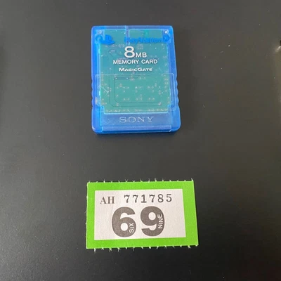 £4.99 • Buy Official Sony PlayStation PS2 PS 2 Memory Card X 1 Blue Magic Gate 8MB G69