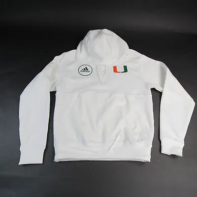 Miami Hurricanes Adidas Sweatshirt Men's White New • $69.99